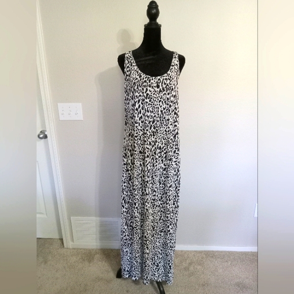 Denim & Supply Ralph Lauren Dresses & Skirts - Ralph Lauren Denim & Supply Black and White Leopard Maxi Tank dress Sz XL